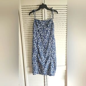 Blue floral dress